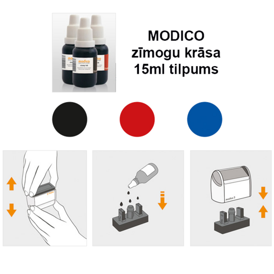 Zīmogu krāsa – tinte (Artikuls: MODICO-tinte)