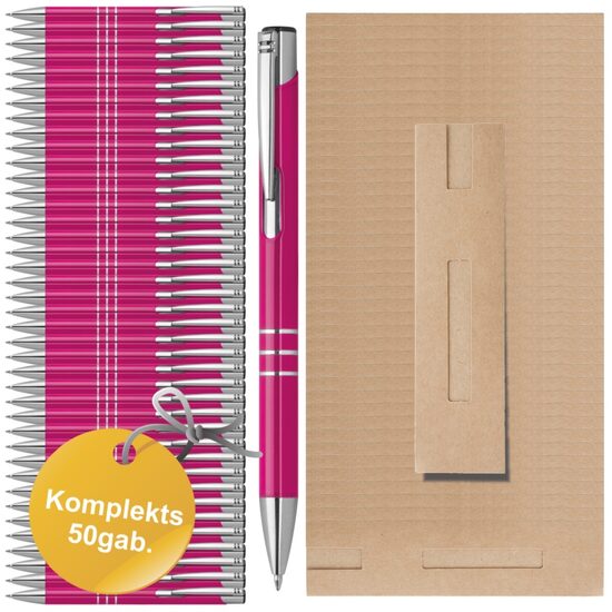 Komplekts 50gab. - pildspalvas R-TP ar maciņiem (ar gravējumu)