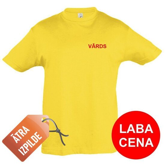 T-krekls bērniem ar uzdruku no 20gab.