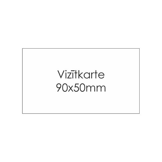 Vizītkartes 90x50mm