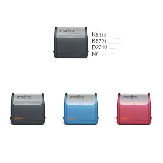 Zīmogs Modico3 (49x15mm)